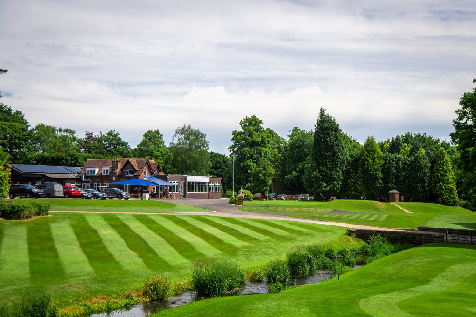 The eighteenth hole at Trentham Park Golf Club