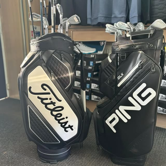 Golf bags available from the Trentham Park Pro Shop