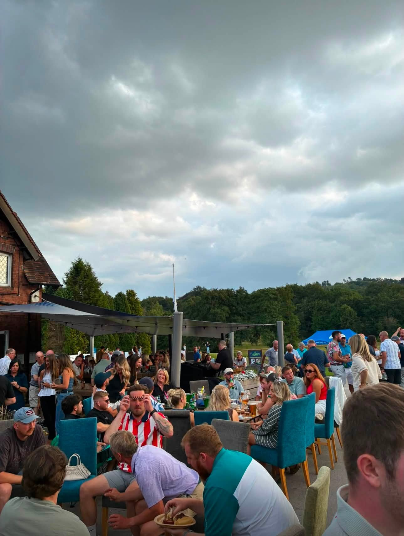 Members relaxing inside the clubhouse